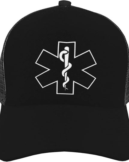 CLNXMT EMS Trucker Hat - Snapback Hat, Breathable Mesh Baseball Cap for Men Women
