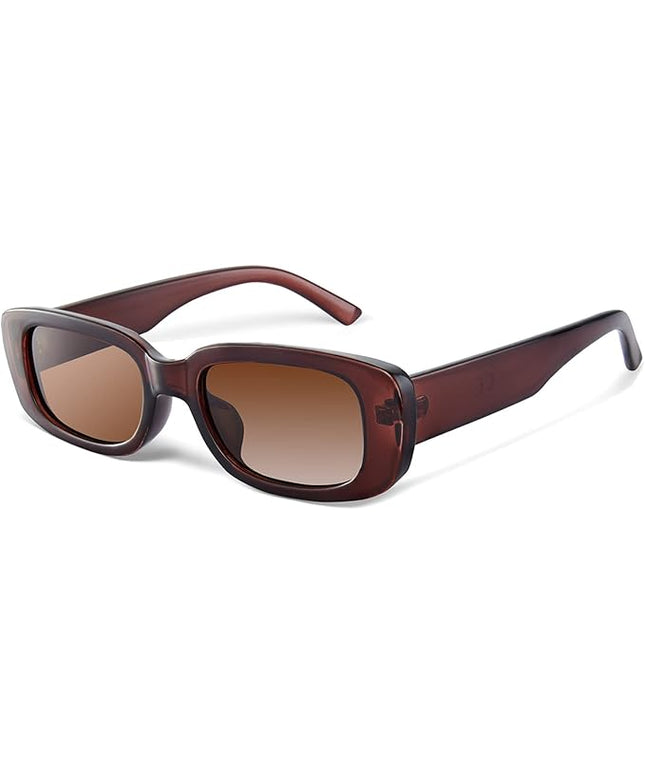 JASPIN Rectangle Sunglasses for Women Men Trendy Y2k Retro 90s Sun Glasses UV Protection Cool Square Frame