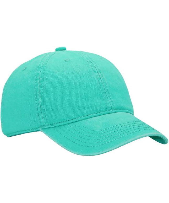 YEANIY Vintage Washed Cotton Plain Baseball Caps Adjustable Unstructured Soft Blank Casual Dad Ball Hats for Men Women