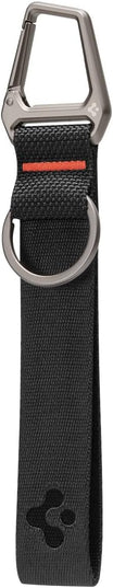 Spigen Universal Lanyard Wrist Strap with Keychain for iPhone, ID Badge Wallet Holder, AirPods, Cameras, Keychain & Everyday Carry, Durable Carabiner with Wrist Strap - Black