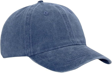 YEANIY Vintage Washed Cotton Plain Baseball Caps Adjustable Unstructured Soft Blank Casual Dad Ball Hats for Men Women
