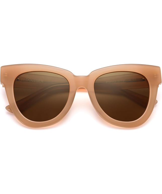 Dollger Retro Cat Eye Sunglasses Women Men Vintage Square Tortoise Shell Fashion Cateye Sunglasses
