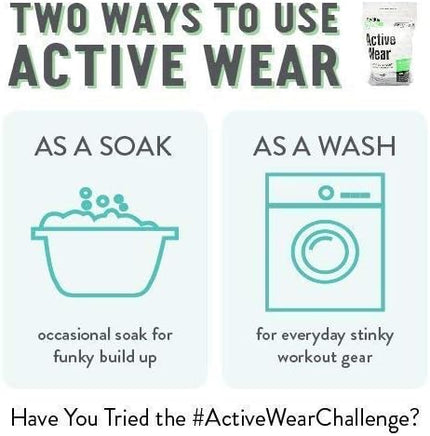Rockin’ Green Active Wear Laundry Detergent - Unscented Laundry Detergent Powder & Odor Eliminator - Workout Clothes & Sportswear - Safe for Sensitive Skin - 90 Loads
