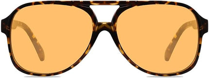 YDAOWKN Retro Aviator Sunglasses for Women Mens Large Frame Classic Vintage 70s Sun Glasses Aviators