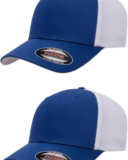 Flexfit 6511 Fitted Mid-Profile Stretchable Mesh Panels Trucker Cap | Bulk Pack Available