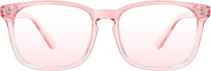 TIJN Blue Light Blocking Glasses for Women Men Clear Frame Square Nerd Eyeglasses Anti Blue Ray Computer Screen Glasses