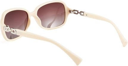 FEISEDY Vintage Square Polarized Sunglasses for Women UV400 Travel Driving Fashion Arcuate Sunglasses B2526