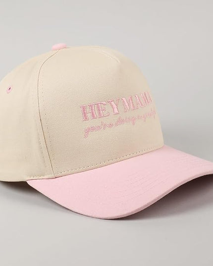 MIRMARU Two-Tone Vintage Canvas Trucker Hats for Men & Women, Adjustable Size Baseball Caps with Trendy Embroidered Design