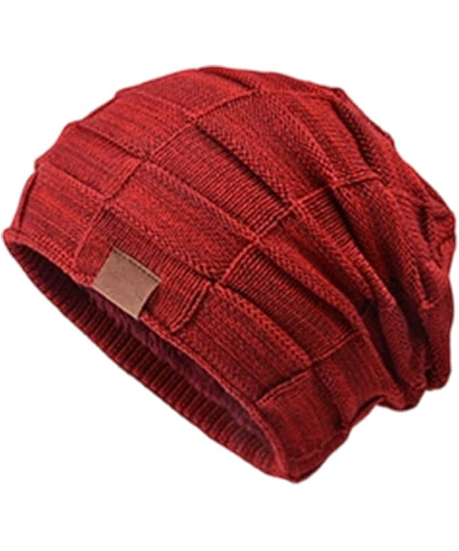 Beanie for Men and Women, Cuffed Knitted Fleece Lined Soft Warm Running Cycling Ski Hats Stocking Beanies Skull Cap