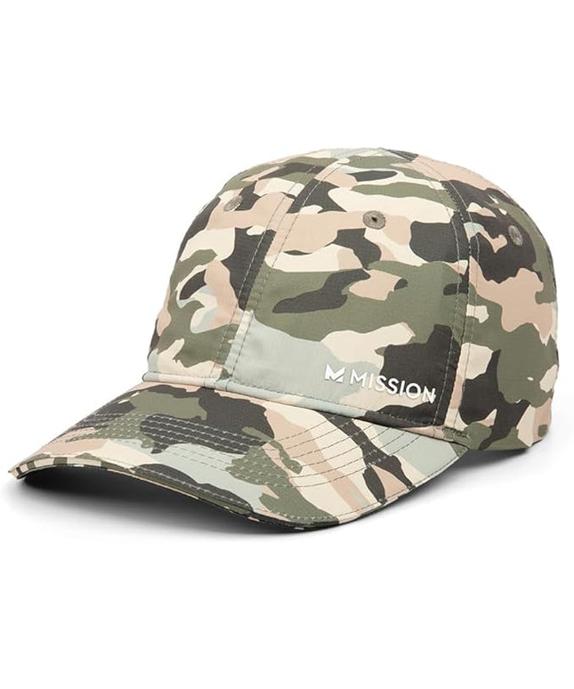 MISSION Cooling UPF Performance Hat - Unisex One Size Cap for Workouts, Golf & Running - Sweat & Water Activated Technology