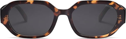 SOJOS Polarized Sunglasses For Women Retro Rectangle Womens Sun Glasses Trendy Narrow Square 90s Shades SJ2232