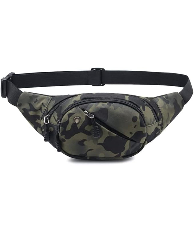 DAITET Crossbody Fanny Pack for Men&Women,Large Waist Bag & Hip Bum Bag with Adjustable Strap for Outdoors Workout Traveling Casual Running Hiking Cycling