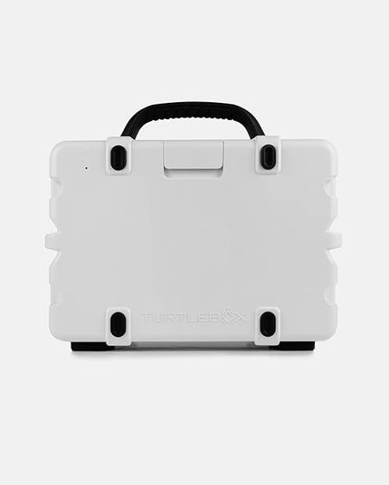 Turtlebox Original Gen 3: Portable Outdoor Bluetooth Speaker – Ultra-Loud (120dB), Waterproof (IP67), Rugged, Impact-Resistant, 3-Day Battery | Party Mode: Unlimited Pairing Stereo, White/Blaze Orange