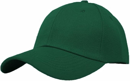 Glory Max Plain Baseball Cap Hook & Loop Strap Adjustable Solid Blank Curved Visor Hat