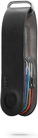 Distil Union Everyday Set - Wally Bifold 5.0 RFID Wallet & Ferris KeyLoop – Slim Leather Wallet & Magnetic Keyring Set for Men – Minimalist Everyday Carry – Black