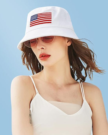 XYIYI Fashion Embroidery Bucket Hat Cotton Beach Fisherman Hats for Women Girls