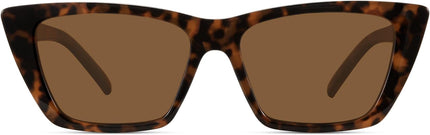 WOWSUN Narrow Small Vintage Polarized Cat Eye Sunglasses for Women