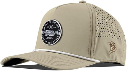 Branded Bills Hardworking PVC Curved 5 Panel Rope, Snapback Closure, Lightweight, Comfortable Baseball Cap