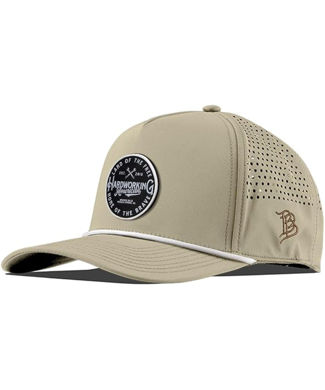 Branded Bills Hardworking PVC Curved 5 Panel Rope, Snapback Closure, Lightweight, Comfortable Baseball Cap