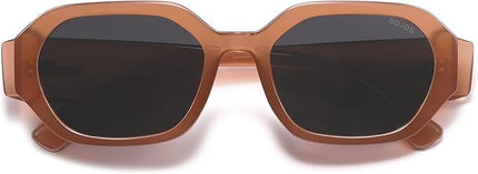 SOJOS Polarized Sunglasses For Women Retro Rectangle Womens Sun Glasses Trendy Narrow Square 90s Shades SJ2232
