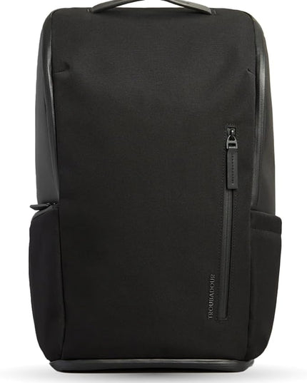 Troubadour Pioneer Backpack 3.0 - Premium Everyday Bag with Padded Laptop Section, Ventilated Shoe Compartment & Sustainable Waterproof Material - All-Day LIghtweight Comfort Design - Black