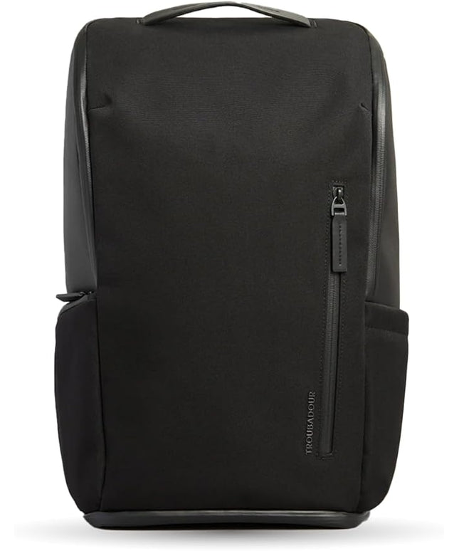 Troubadour Pioneer Backpack 3.0 - Premium Everyday Bag with Padded Laptop Section, Ventilated Shoe Compartment & Sustainable Waterproof Material - All-Day LIghtweight Comfort Design - Black