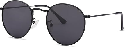 Pro Acme Small Round Metal Polarized Sunglasses for Women Retro Designer Style