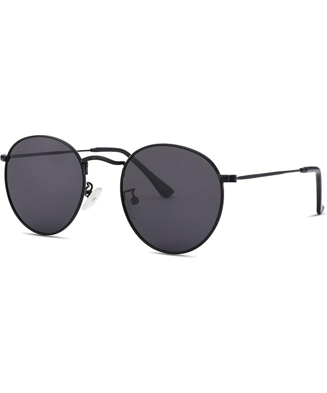 Pro Acme Small Round Metal Polarized Sunglasses for Women Retro Designer Style
