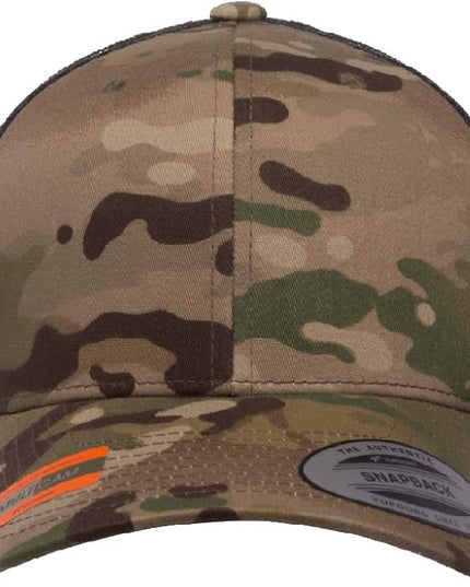 Yupoong 5-Panel YP Classic Trucker Cap | High Profile Flat Visor Snapback | OSFM | Bulk Packs Available