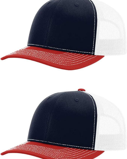 Richardson 112 Classic Six-Panel Adjustable Snapback Trucker Cap | Bulk Packs Available