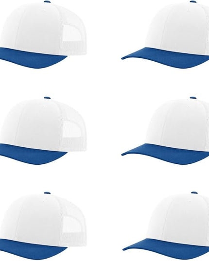Richardson 112 Classic Six-Panel Adjustable Snapback Trucker Cap | Bulk Packs Available