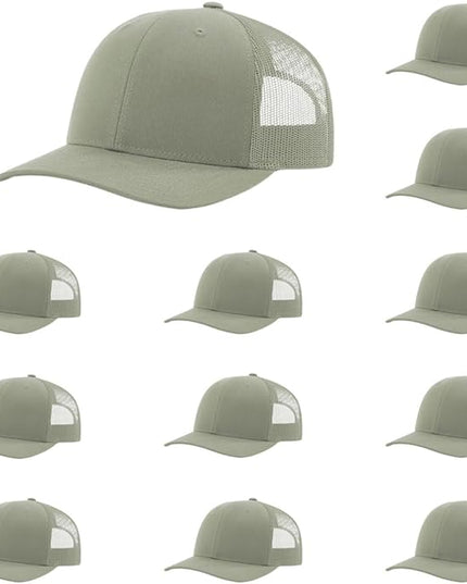 Richardson 112 Classic Six-Panel Adjustable Snapback Trucker Cap | Bulk Packs Available