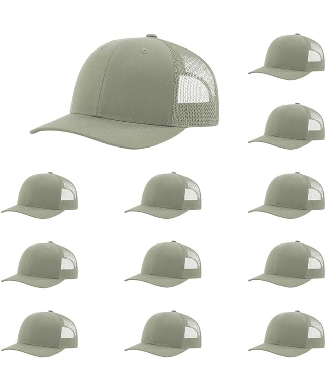 Richardson 112 Classic Six-Panel Adjustable Snapback Trucker Cap | Bulk Packs Available