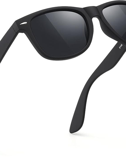 FEIDUSUN Sunglasses Men Polarized Sunglasses for Mens and Womens,Black Retro Sun Glasses Driving Fishing UV Protection