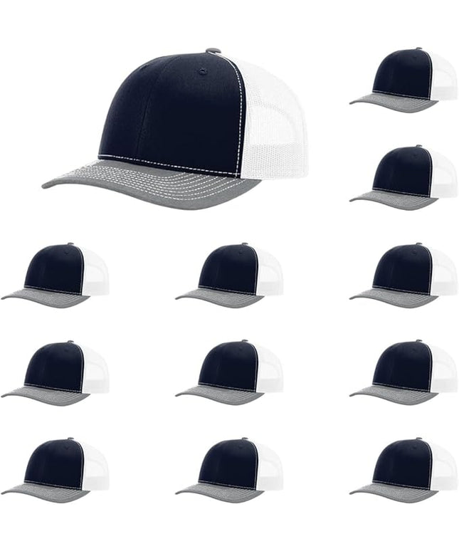 Richardson 112 Classic Six-Panel Adjustable Snapback Trucker Cap | Bulk Packs Available