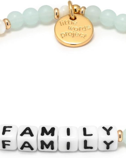 Little Words Project Mother's Day Gifts, The Original Word Bracelet, Made with Colorful Beads and Plated Brass Hardware, Handcrafted Design & Positive Message