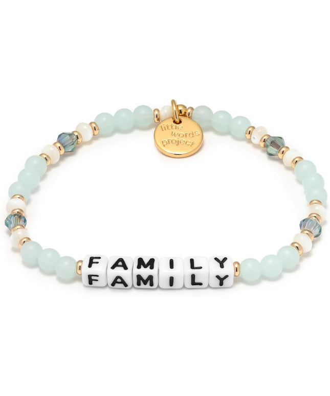 Little Words Project Mother's Day Gifts, The Original Word Bracelet, Made with Colorful Beads and Plated Brass Hardware, Handcrafted Design & Positive Message