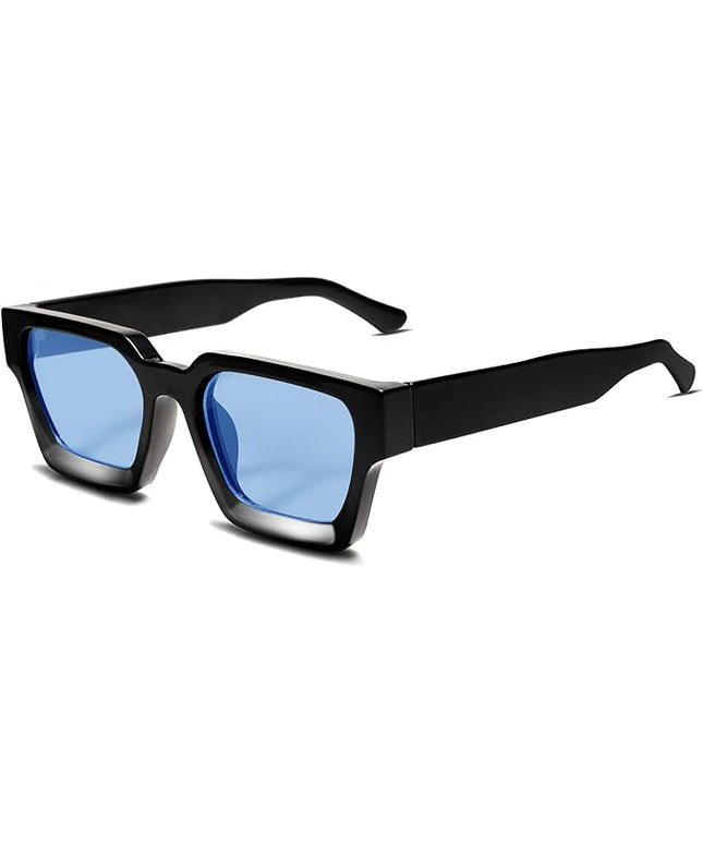 VANLINKER Thick Square Sunglasses for Men Women Retro Chunky Rectangle Shades UV400 Protection VL9731