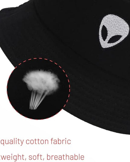 Cotton Bucket Hat for Women Men Summer Travel Sun Beach Bucket Cap, Unisex Outdoor Fisherman Hat