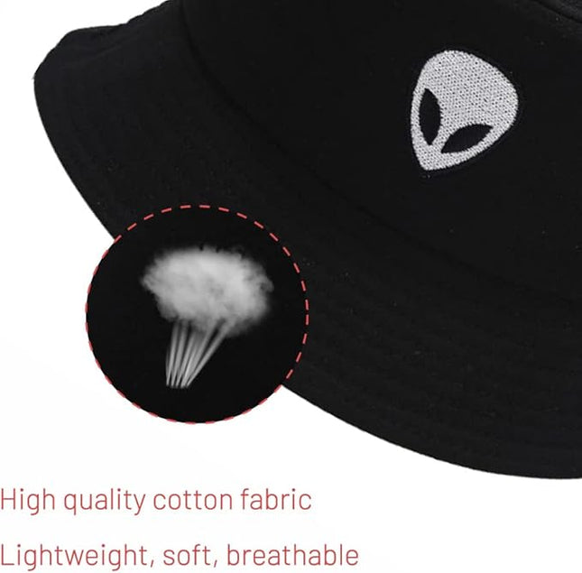 Cotton Bucket Hat for Women Men Summer Travel Sun Beach Bucket Cap, Unisex Outdoor Fisherman Hat