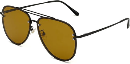 Trendy Oversized Aviator Sunglasses Womens, Retro Cute Big Shades Women's Fashion Sun Glasses UV Protection VF2203