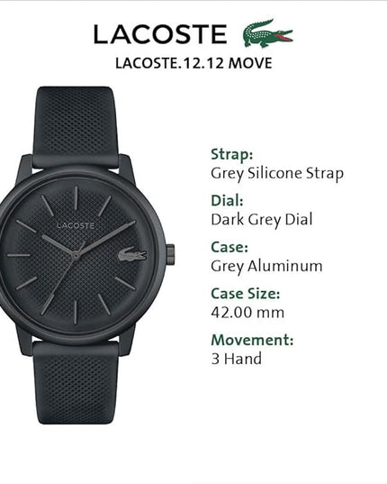 Lacoste 12.12 Move Men's Aluminium Case Quartz Watch
