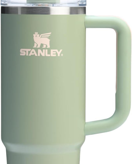 STANLEY Quencher H2.0 Tumbler with Handle and Straw 30 oz | Flowstate 3-Position Lid | Cup Holder Compatible for Travel | Insulated Stainless Steel Cup | BPA-Free | Lichen