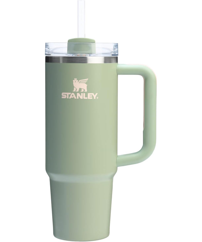 STANLEY Quencher H2.0 Tumbler with Handle and Straw 30 oz | Flowstate 3-Position Lid | Cup Holder Compatible for Travel | Insulated Stainless Steel Cup | BPA-Free | Lichen