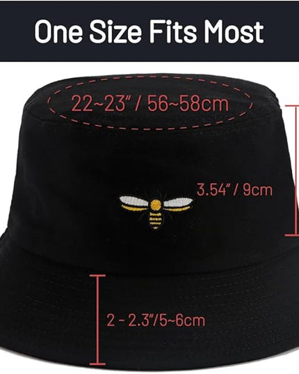 Cotton Bucket Hat for Women Men Summer Travel Sun Beach Bucket Cap, Unisex Outdoor Fisherman Hat