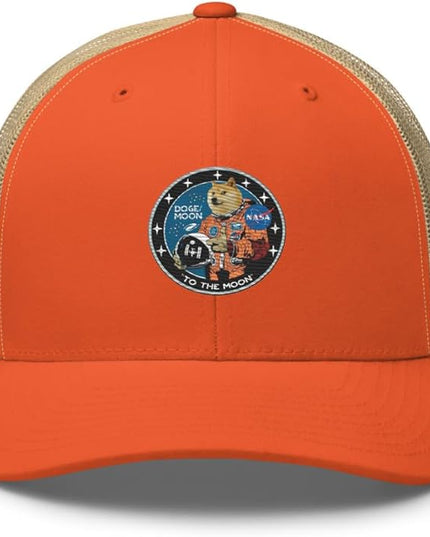 Doge/Moon NASA Logo Trucker Cap