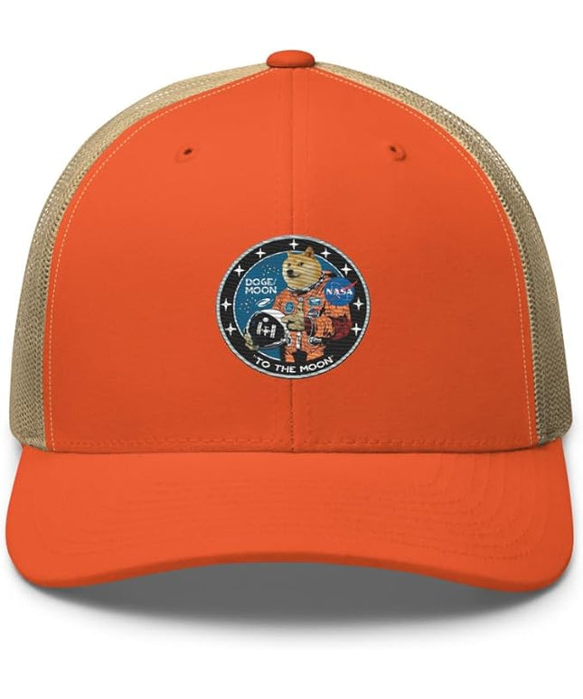 Doge/Moon NASA Logo Trucker Cap