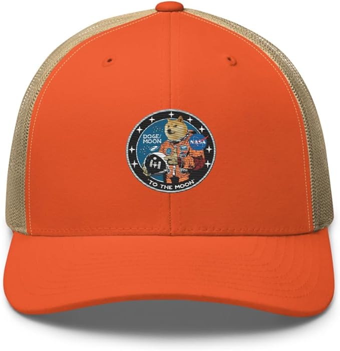 Doge/Moon NASA Logo Trucker Cap