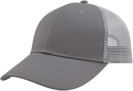 TSSGBL Classic Mesh Trucker Hat, Small & OSFM & XXL Options, Men Women Basic Adjustable Snapback Plain Blank Baseball Cap
