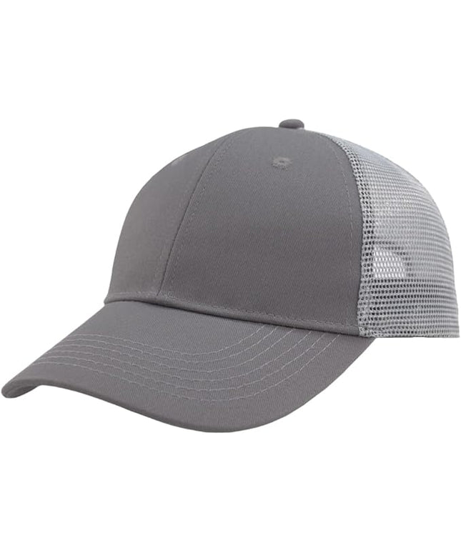 TSSGBL Classic Mesh Trucker Hat, Small & OSFM & XXL Options, Men Women Basic Adjustable Snapback Plain Blank Baseball Cap